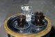 Syria: Rich, dark, sweet coffee served Turkish-style, with an accompanying glass of fresh water, at an Aleppo coffee shop